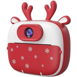 Kinderen Instant Print Camera, 1080P Digitale Camera Met 2 Inch Scherm, 3 Rollen Van Print Papers, cartoon Stickers