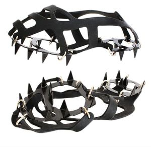 1 Paar 18 Tanden Stijgijzers Non-Slip Ice Sneeuw Klimmen Anti-Slip Schoen Covers Spike Cleats Crampons Anti-Slip Overschoenen