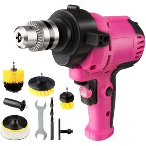 Auto Elektrische Boor Elektrische Schroevendraaier Borstel Machine Kit Ronde Borstel Voor Tapijt Glas Banden Power Scrubber Boor