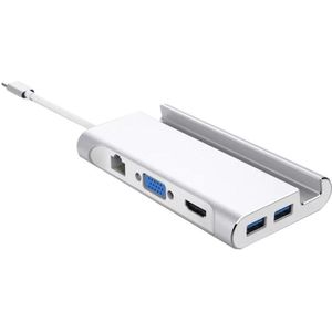 Usb C Laptop Docking Station Usb 3.0 Hdmi Vga RJ45 Pd Usb Hub Voor Laptop Macbo-Ok Pro Voor hp Dell Oppervlak Voor Lenovo Samsung Doc
