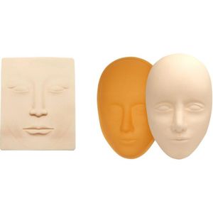 5D Facial Training Hoofd Siliconen Praktijk Permanente Make-Up Lip Wenkbrauw Huid Mannequin Pop Gezicht Hoofd & 3D Gezicht Praktijk Huid des