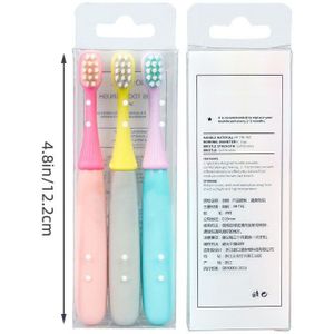 3 Stks/set Zachte Siliconen Hoofd Baby Tandenborstel Voor Jongens Meisjes Zachte Haren Leuke Peuter Kids Tandenborstel Babyverzorging Stuff