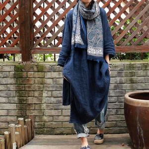 Johnature Vrouwen Vintage Sjaals Print Bloemen Winter Katoenen Chinese Stijl Vrouwen Warm Sjaals