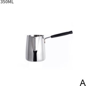 Espresso Dampende Pitcher Latte Melk Opschuimen Jug Wax Melt Pot Lange Handvat Kaars Zeep Smelt Pot Metalen Koffie Toroid Pitcher