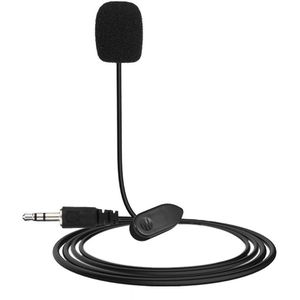 Draagbare Externe Clip-On Revers Microfoon 3.5 Mm Voor Mobiele Telefoon Smartphone Opname Pc Gaming Conferentie Voice Universal Mic