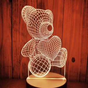 Liefde Cadeau Voor Vriendje 3D Lamp Usb Lights Party Favor Anniversary Valentijnsdag