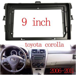 9 Inch Auto Dvd Frame Audio Dash Trim Kits Panel Radio Speler Scherm 2 Din Voor Toyota Corolla 2006 Multimedia Speler Kit