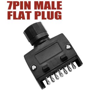 7 Pin Flat Man Plug Adapter Connector Trailer Adapters Au Type Hard Firm Motor Voertuig Onderdelen Auto Accessoires