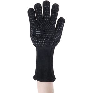 1 Pc Enipate 300-500 Celsius Extreme Hittebestendige Bbq Handschoenen-Voering Katoen Voor Koken Bakken grillen Ovenwanten