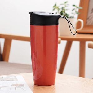 Fsile Explosie Stijl Mode Eenvoudige Double-Layer Keramische Liner Isolatie Cup Sport Thee Gezonde Mode Draagbare Auto Hand Cup