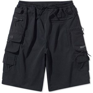 Li-Ning Mannen Basketbal Serie Leisure Shorts 100% Polyester Loose Fit Voering Ademend Sport Shorts Bottoms AKSQ113 MKD1673