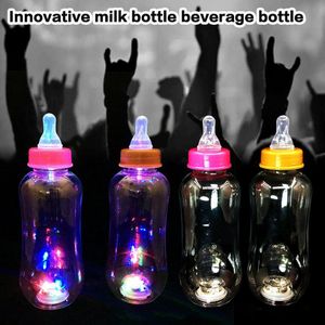 Lichtgevende Melk Fles Drank Fles Milieuvriendelijke Plastic Sap Fles Leuke Zomer Water Fles