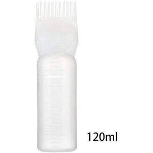 120ml Plastic Haarverf Shampoo Fles Applicator borstel met Schaal Voor Verven Olie Kam Salon Kit thuis haarkleuring gereedschap