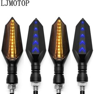 Universal 12 Led Motorfiets Richtingaanwijzers Moto Achterlichten Signal Lamp Voor Kawasaki/Honda/Suzuki/Yamaha/Ducati