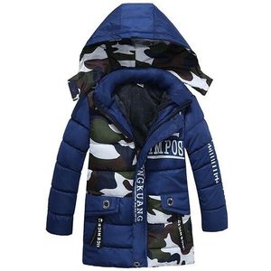 Bibihou Meisjes Parka Baby Jongens Winter Jas Baby Jongens Katoen Mode Camouflage Winter Jas Uitloper Kinderen Warm Katoen Gevoerde