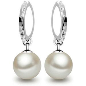 Bali Jelry Oorbel 925 Zilveren Sieraden Accessoires 10Mm Parel Trendy Oorbellen Voor Vrouwen Wedding Promise Party