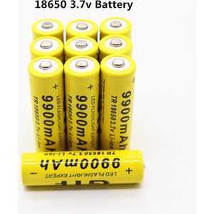 4-20 stks/partij 18650 batterij 3.7V 9900mAh oplaadbare li-ion batterij voor Led zaklamp zaklamp batery litio batterij +