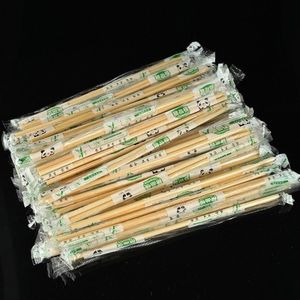 100Pairs Wegwerp Eetstokjes Bamboe Hout Chopstick China Restaurant Bestek