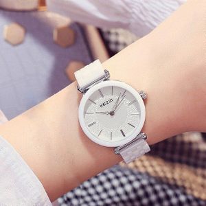 KEZZI Top Relogio Feminino vrouwen Keramische Horloges Shell Rhinestone Dames Armband Horloge Waterdicht Quartz Horloge