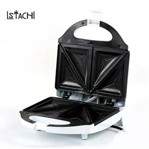 Hapivida Sandwich Maker, compacte dubbelzijdige broodrooster voor kookplaat met antiaanbaklaag, 35 x 15 cm, aluminium grill voor camping, keuken, kantoor, ontbijt