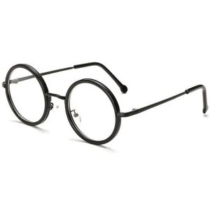 Elbru Retro Ronde Bril Frame Vrouwen Clear Lens Bijziendheid Brillen Frames Mannen Transparante Optische Recept Bril