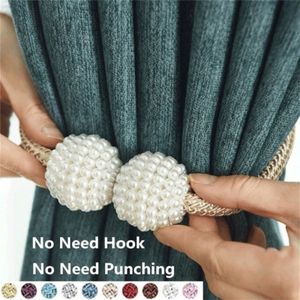 Parel Gordijn Stropdas Terug Magnetische Gordijn Gesp Houder Gordijn Haken Gordijn Clip Woondecoratie Accessoires Klemmen Voor Gordijnen