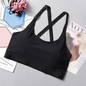 Vrouwen Kant Schouderriem Tank Tops Schoonheid Terug Beha Vrouwen Kruis Riem Bralette Bustier Ondergoed