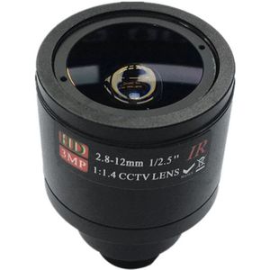 Hd Cctv Lens 3.0MP M12 2.8-12 Mm Varifocale Cctv Ir Hd Lens, F1.4, Handmatige Focus Zoom