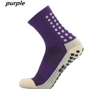 Mannen Sport Sokken Dikke Handdoek Bodem Mannen Mid-Buis Doseren Antislip Voetbal Sokken Basketbal Sokken sport Kousen Rood