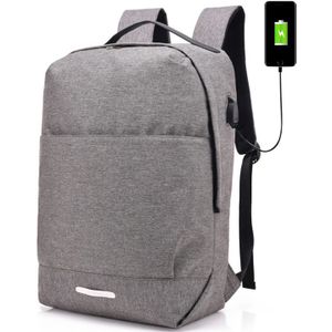Zenbefe Eenvoudige Rugzakken Usb Opladen Schooltas Voor Mannen Reizen Rugzak Student Bookbags Laptop Rugzak Voor 15 Inch Tassen