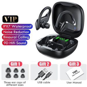 Tws Bluetooth 5.0 Koptelefoon Draadloze Bluetooth Hoofdtelefoon Noise Cancelling 9D Hifi Stereo Sport Headset Handsfree Met Microfoon