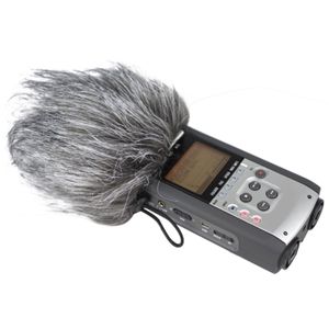 Besegad Harige Microfoon Voorruit Mof Kunstmatige Bont MIC Voorruit Wind Muff voor Zoom H1 H2N H4N Q3 Q3HD Sony D50 recorder