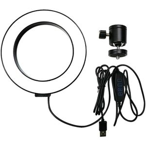 Fotografie Led Selfie Ring Licht 26 Cm/16 Cm Dimbare 10 Inch Usb Camera Telefoon Studio Ring Lamp Met statieven Voor Make Video Live