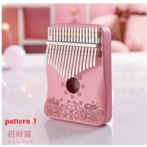 17 Sleutel Roze Kalimba Carimba Mahonie Volledige Solid Wood Thumb Piano 17 Llaves Mbira Muziekinstrument Vinger Piano Beste