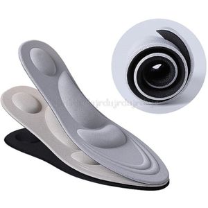 Unisex 4D Sport Spons Zachte Hoge Hak Schoenen Inlegzolen Arch Ondersteuning Orthopedische Massage Pijnbestrijding Insert Kussen Pads Schokdemper