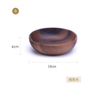 Teak Houten schaal Bali met handvat/ 36152