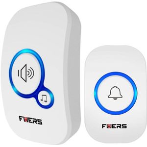 Fuers M557 Draadloze Deurbel Buitenste Draadloze Deurbel Thuis Draadloze Welkom Chime Alarm Met Batterij 32 Nummers Smart Deurbel