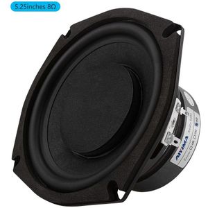 Aiyima 1Pcs 5.25 Inch 4 8 Ohm Subwoofer Driver 80W Woofer Speaker Super Bass Luidsprekers Kolom 5.1 home Theater