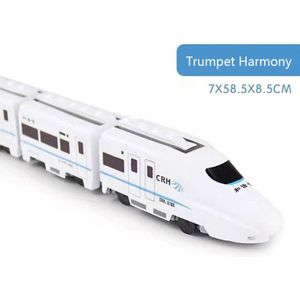 Harmonie Motorwagen Simulatie High-Speed Railway Trein Elektrische Geluid En Licht Muziek Trein Model Puzzel Kinderen Speelgoed Jongen
