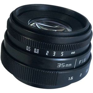 35Mm F1.6 C Mount Camera Lens Met Adapter Ring Voor Canon Eosm M2 M3