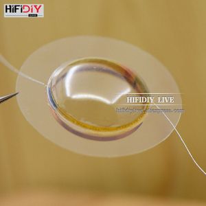 Hifidiy Live 1 Inch 25.4Mm 25.5Mm Tweeters Spreekspoel Transparante Plastic Harde Membraan Treble Speaker Reparatie Accessoires Onderdelen