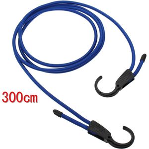 300cm Auto Bagage Imperiaal Band Spanbanden Haken Stretch Elastische Haken Touw voor Auto Motorfietsen Fietsen