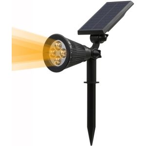 T-SUNRISE 2 PACK Outdoor Verlichting Zonne-energie Spotlight 2-in-1 Verstelbare LED Solar Landschap Lamp Licht voor outdoor Tuin