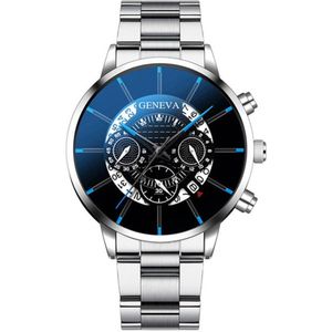 Luxe mannen Mode Zakelijke Kalender Horloges Top Goud Roestvrijstalen Gaas Riem Analoge Quartz Horloge relogio masculino f1