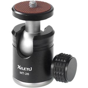 Xiletu MT26 Aluminium Mini 360 Graden Tripod Ball Head Panoramisch Hoofd W 1/4 Schroef Voor Dslr Gopro