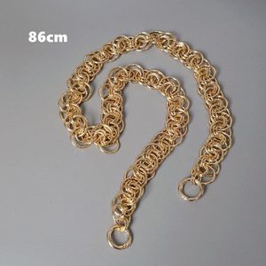 Mode Vrouw Zak Accessoire Afneembare Onderdelen Vervanging Ketting Solid Gold Acryl Luxe Riem Vrouwen Schouder Handvat Ketting