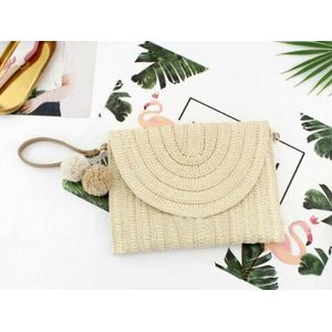 Vrouwen Handtas Meisjes Rotan Stro Tas Geweven Vierkante Handtas Crossbody Strand Zomer Bali Eiland Bohemen Boho Flap Messenger Bags