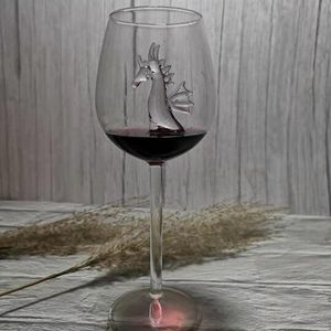 Creatieve Ingebouwde Haai Wijnglas Beker Whisky Glas Diner Versieren Handgemaakte Crystal Voor Party Fluiten Glas