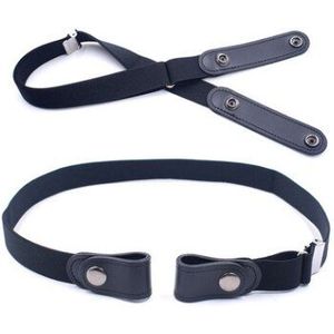Vrouwen Gesp-Gratis Elastische Riemen Onzichtbare Riem Voor Jeans Geen Ardennen Gedoe Band Ремень Для Джинсов