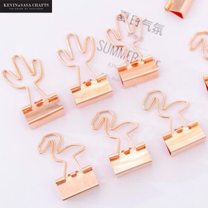 4 Stks/set Rose Gold Metalen Paperclips Leuke School Leveranciers Briefpapier Clips Office Decor Gepresenteerd Door Kevin &amp; Sasa ambachten